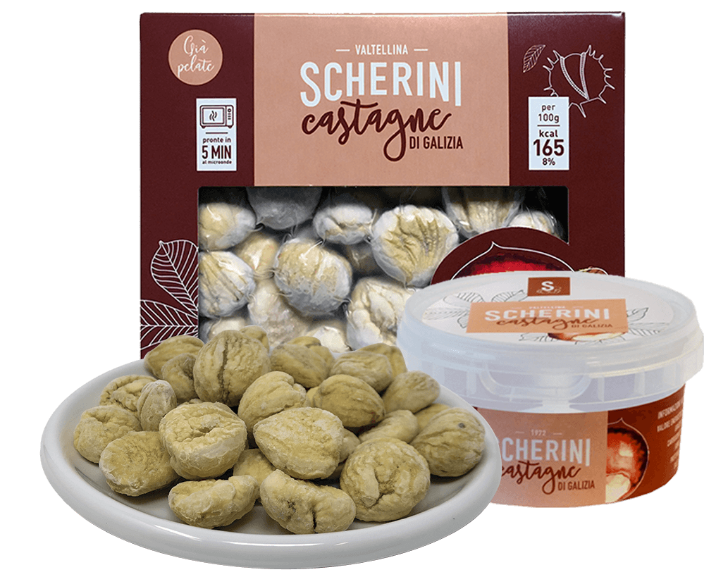 Scherini frozen peeled chestnuts